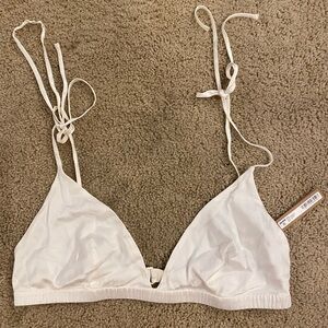 Skims bridal collection Silk White Triangle Bralette